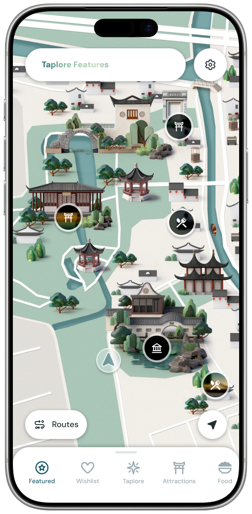 朱家角手绘全景地图